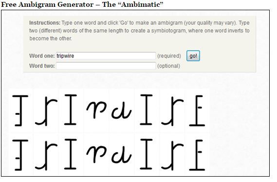 ambigram names generator free
